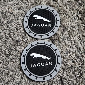 Jaguar Car Coasters (2) and car key hooks (2)
